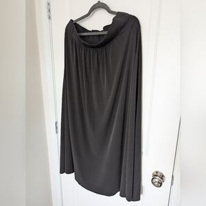 New York & Company Women's Size XL Black A-Line Maxi Skirt